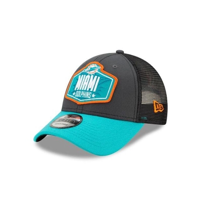 Sapca New Era Miami Dolphins NFL NFL Draft 9FORTY Adjustable - Gri